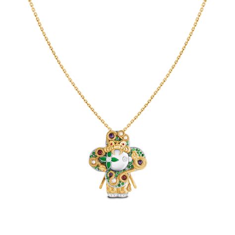 lv snake pendant|Vivienne Snake Pendant, Yellow Gold, White Gold, Lacquer, .